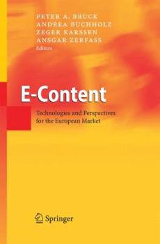 Hardcover E-Content: Technologies and Perspectives for the European Market Book