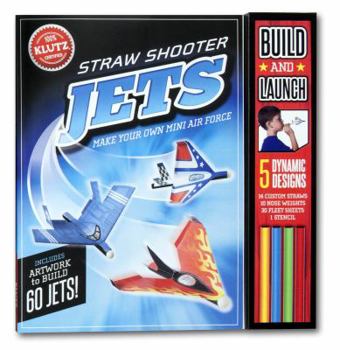 Paperback Straw Shooter Jets: Make Your Own Mini Air Force [With 14 Straws, 10 Nose Weights, 30 Fleet Sheets and Stencils] Book