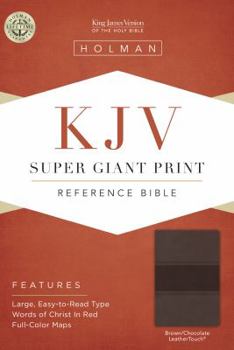 Imitation Leather Super Giant Print Reference Bible-KJV [Large Print] Book
