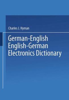 Paperback German-English English-German Electronics Dictionary Book