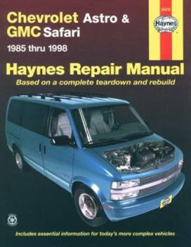 Paperback Chevrolet Astro & GMC Safari Mini Van '85'98 Book