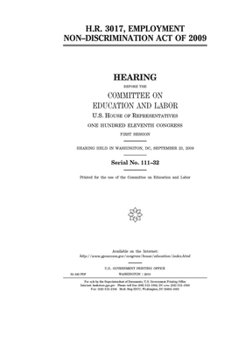 Paperback H.R. 3017: Employment Non-Discrimination Act of 2009 Book