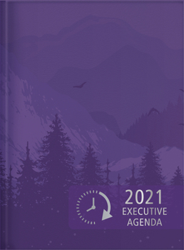 Paperback The Treasure of Wisdom - 2021 Executive Agenda - Violet: An Executive Themed Daily Journal and Appointment Book with an Inspirational Quotation or Bib Book