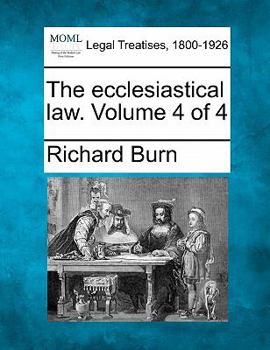 Paperback The ecclesiastical law. Volume 4 of 4 Book