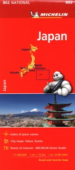 Map Michelin Japan Map 802 Book