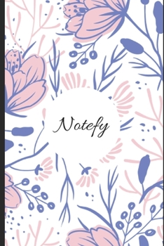 notefy journal Modern Florals cover "6 x 9" format Gift journal 120 pages