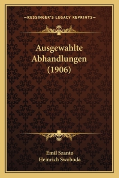 Paperback Ausgewahlte Abhandlungen (1906) [German] Book