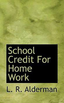 Paperback School Credit for Home Work Book