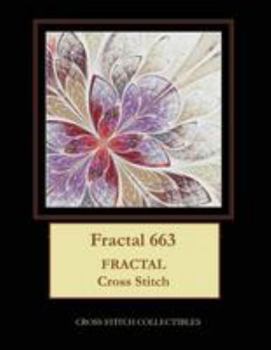 Paperback Fractal 663: Fractal Cross Stitch Pattern [Large Print] Book
