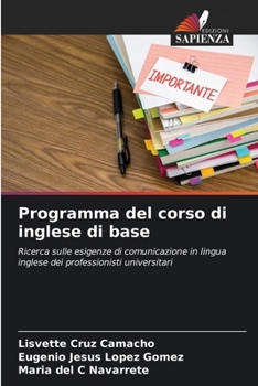 Paperback Programma del corso di inglese di base [Italian] Book