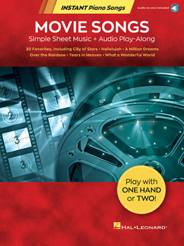 Paperback Movie Songs - Instant Piano Songs Simple Sheet Music + Audio Play-Along Book/Online Audio Book