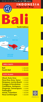 Loose Leaf Bali Travel Map Tenth Edition Book