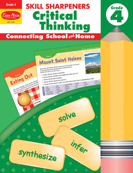 Paperback Skill Sharpeners: Critical Thinking, Grade 4 Workbook Book