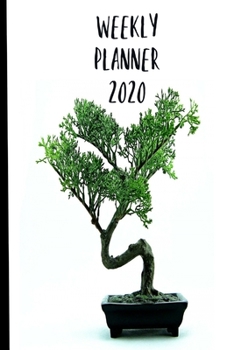 Paperback Weekly Planner 2020: Bonsai Japanese Tree Homework Book Notepad Notebook Composition and Journal Gratitude Dot Diary Book