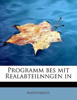 Paperback Programm Bes Mit Realabteilnngen in [German] Book