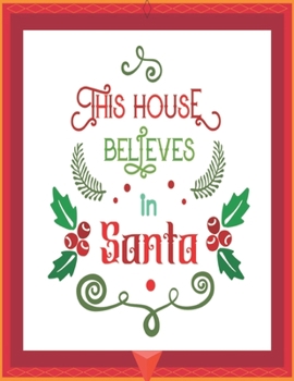 This House Believes in Santa: My Recipes binder: Elegant Journal to Write In Recipe cards and box, chic Food Cookbook Design, Document all Your ... the Recipes You Love in Your Own Custom book