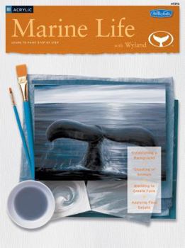 Paperback Marine Life with Wyland/Acrylic: Learn to Paint Step by Step Book