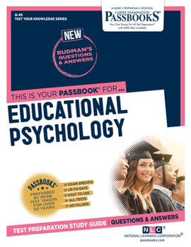 Paperback Educational Psychology (Q-49): Passbooks Study Guide Volume 49 Book