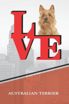 Paperback Australian Terrier: Dog Love Park Isometric Dot Paper Notebook Book Is 120 Pages 6x9 Book