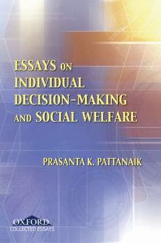 Hardcover Essays on Individual Decision Making and Social Welfare Book