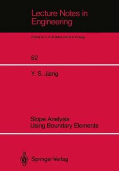 Paperback Slope Analysis Using Boundary Elements Book