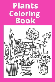 Paperback Plants Coloring Book: Kids for Ages 4-8 [Large Print] Book