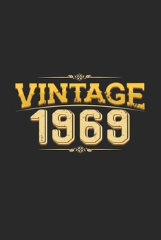 Vintage 1969: 6x9 Born in 1969 | dotgrid | dot grid paper | notebook | notes