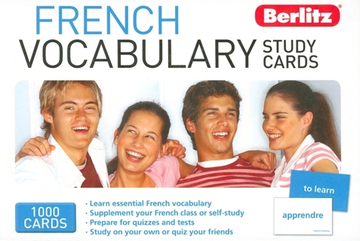 Cards Berlitz Language - French Vocabulary Study Cards Book