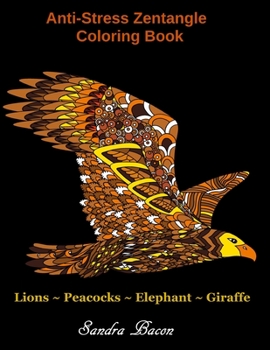Paperback Anti-Stress Zentangle Coloring Book