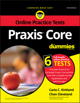 Paperback Praxis Core for Dummies with Online Practice Tests Book