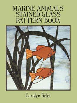 Paperback Marine Animals Stained Glass Pattern Book