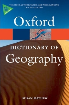 Paperback A Dictionary of Geography Book