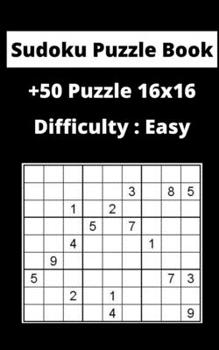 Paperback Sudoku Puzzle Book sudoku: Difficulty: Easy sudoku / puzzles16x16 game, 100 Pages, 5x8, Soft Cover, Matte Finish Book