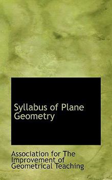 Paperback Syllabus of Plane Geometry Book