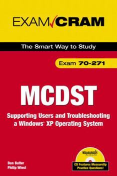 Paperback McDst 70-271 Exam Cram 2: Supporting Users & Troubleshooting a Windows XP Operating System Book