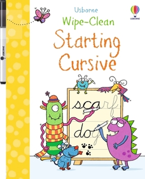 Paperback Wipe-Clean Starting Cursive Book
