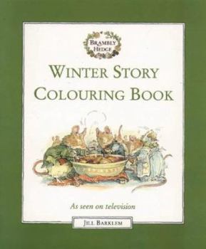 Paperback Brambly Hedge "Winter Story" Colouring Book