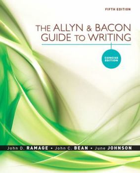 Paperback The Allyn & Bacon Guide to Writing Book