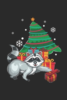 Paperback Christmas Animal - Racoon: Blank Lined Notebook - Journal for Christmas Gift Idea And New Year Gift Idea Book