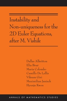 Paperback Instability and Non-Uniqueness for the 2D Euler Equations, After M. Vishik Book