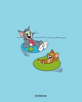 Notebook: Tom and Jerry Cartoon Soft Glossy Cover College Ruled Lined Pages Book 7.5 x 9.25 Inches 110 Pages