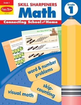 Paperback Skill Sharpeners: Math, Grade 1 Workbook Book