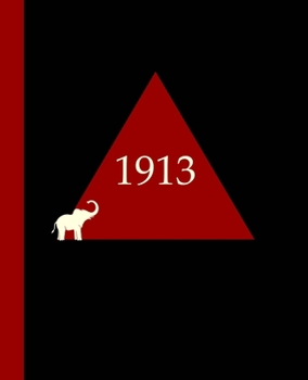 1913: Black, Crimson and Cream Pyramid Notebook Journal|150 Pages|Soft Matte Cover|7.5x9.25|Wide Ruled|Perfect Gift Idea for Delta Sigma Theta Members or Future Members