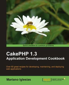 Paperback Cakephp 1.3 Application Development Cookbook Book