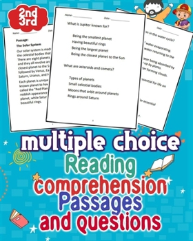 Paperback multiple choice reading comprehension passages and questions 5th grade: 159 pages of diverse reading passages Book
