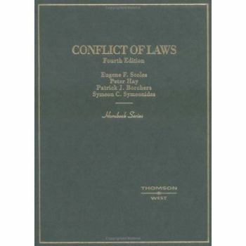 Hardcover Scoles, Hay, Borchers and Symeonides' Conflict of Laws, 4th (Hornbook Series) Book