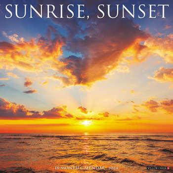 Calendar Sunrise, Sunset 2024 12 X 12 Wall Calendar Book