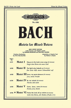 Paperback Motet VI Bwv 230 (Praise the Lord, All Ye Nations) Book