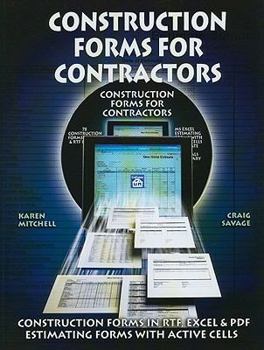 Paperback Construction Forms for Contractors [With CDROM] Book