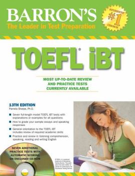 Paperback Barron's TOEFL IBT and 2 Audio CDs [With CDROM] Book